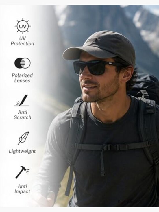 Polarized Wraparound Sports Sunglasses UV400 Protection Fishing Hiking main image 5